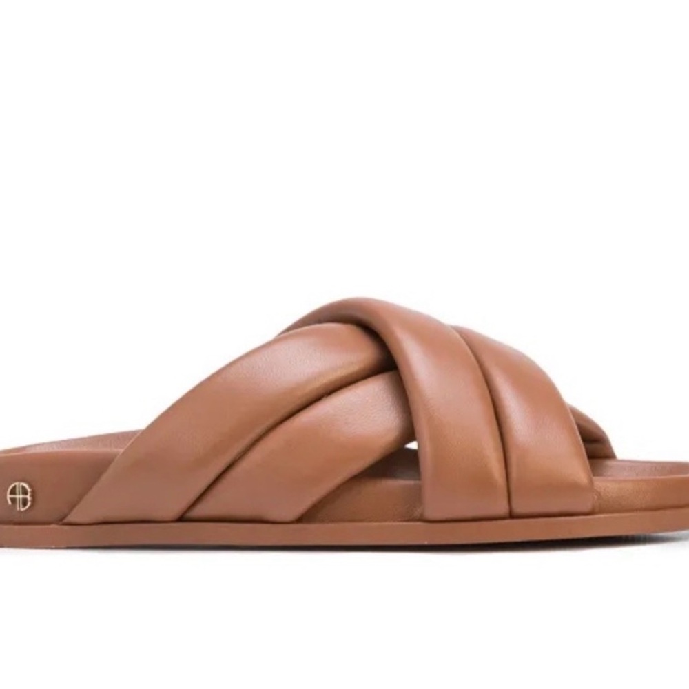 Anine Bing Brown Leather Flats